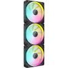 CORSAIR iCUE LINK LX120 RGB 120mm PWM Black Fan Starter Kit Triple Pack Magnetic Dome Bearing Dual Light Loops - CO-9051026-WW