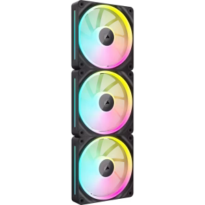 CORSAIR iCUE LINK LX120 RGB 120mm PWM Black Fan Starter Kit Triple Pack Magnetic Dome Bearing Dual Light Loops - CO-9051026-WW