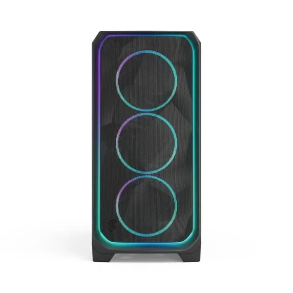 Meshify-3-XL_Ambience-Pro_RGB_Black_TGL_Front-810x810 Fractal Design Meshify 3 XL Full-Tower PC Case Industrial Steel | Tempered Glass | Ambience Pro RGB or non-RGB | Black | White | 420mm Radiator Support