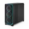 Meshify-3-XL_Ambience-Pro_RGB_Black_TGL_Right-Front-Above-810x810 Fractal Design Meshify 3 XL Full-Tower PC Case Industrial Steel | Tempered Glass | Ambience Pro RGB or non-RGB | Black | White | 420mm Radiator Support