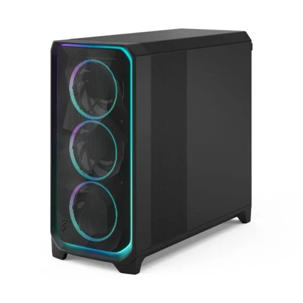 Meshify-3-XL_Ambience-Pro_RGB_Black_TGL_Right-Front-Above-810x810 Fractal Design Meshify 3 XL Full-Tower PC Case Industrial Steel | Tempered Glass | Ambience Pro RGB or non-RGB | Black | White | 420mm Radiator Support