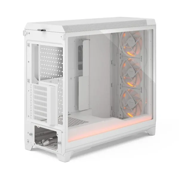 Meshify-3-XL_Ambience-Pro_RGB_White_TGC_Left-Back-Above-810x810 Fractal Design Meshify 3 XL Full-Tower PC Case Industrial Steel | Tempered Glass | Ambience Pro RGB or non-RGB | Black | White | 420mm Radiator Support