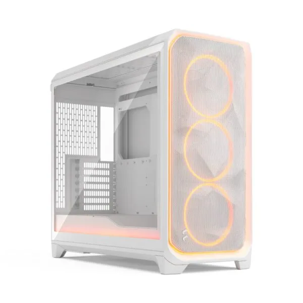 Meshify-3-XL_Ambience-Pro_RGB_White_TGC_Left-Front-810x810 Fractal Design Meshify 3 XL Full-Tower PC Case Industrial Steel | Tempered Glass | Ambience Pro RGB or non-RGB | Black | White | 420mm Radiator Support