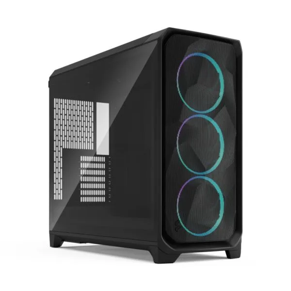 Meshify-3-XL_RGB_Black_TGL_Left-Front-810x810 Fractal Design Meshify 3 XL Full-Tower PC Case Industrial Steel | Tempered Glass | Ambience Pro RGB or non-RGB | Black | White | 420mm Radiator Support