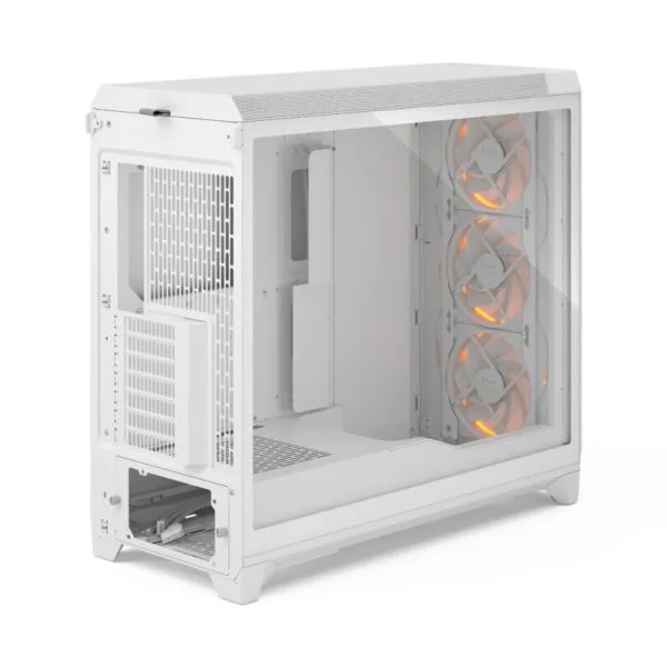 Meshify-3-XL_RGB_White_TGC_Left-Back-Above-810x810 Fractal Design Meshify 3 XL Full-Tower PC Case Industrial Steel | Tempered Glass | Ambience Pro RGB or non-RGB | Black | White | 420mm Radiator Support