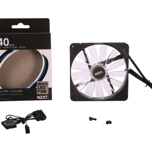 NZXT FZ-140mm LED Airflow Fan - White - RF-FZ140-W1