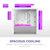 NZXT H3 Flow White Micro-ATX Case with Tempered Glass and F120Q Fan - CC-H31FW-01