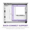 NZXT H3 Flow White Micro-ATX Case with Tempered Glass and F120Q Fan - CC-H31FW-01