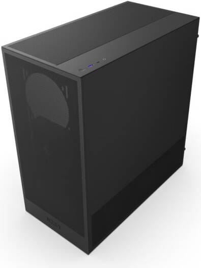 NZXT H5 Flow Black (2024) Mid-Tower Case with Tempered Glass and F120Q Fans - CC-H52FB-01