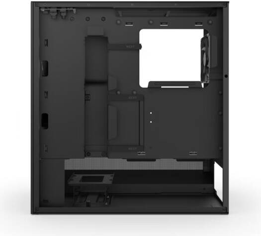 NZXT H5 Flow Black (2024) Mid-Tower Case with Tempered Glass and F120Q Fans - CC-H52FB-01
