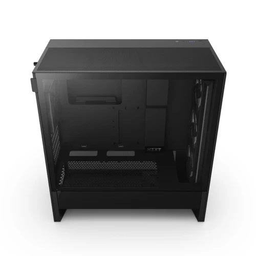 NZXT H5 Flow RGB Black (2024) Mid-Tower Case with Tempered Glass and RGB Fans - CC-H52FB-R1
