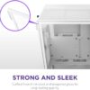 NZXT H5 Flow RGB White (2024) Mid-Tower Case with Tempered Glass and RGB Fans - CC-H52FW-R1