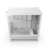 NZXT H5 Flow White (2024) Mid-Tower Case with Tempered Glass and F120Q Fans - CC-H52FW-01