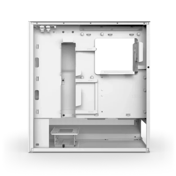 NZXT H5 Flow White (2024) Mid-Tower Case with Tempered Glass and F120Q Fans - CC-H52FW-01