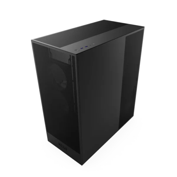 NZXT H7 Flow 2024 Black Mid-Tower Case ATX 420mm Radiator Support Tempered Glass - CM-H72FB-01