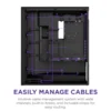 NZXT H7 Flow RGB 2024 Black Mid-Tower Case ATX 420mm Radiator Support Tempered Glass - CM-H72FB-R1