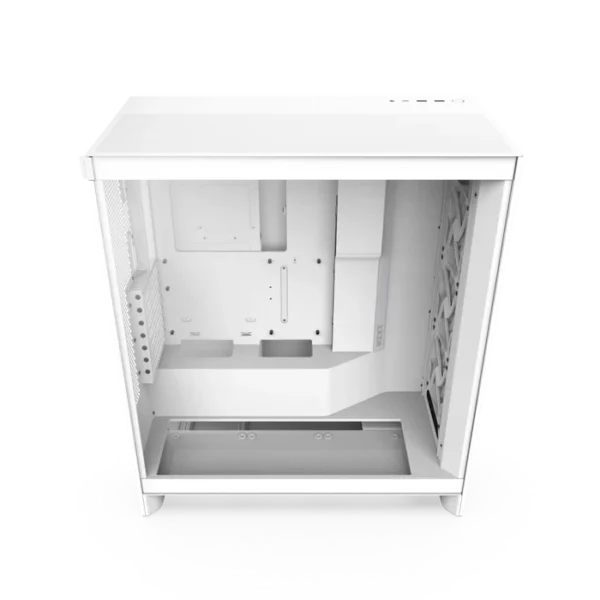 NZXT H7 Flow RGB 2024 White Mid-Tower Case ATX 420mm Radiator Support Tempered Glass - CM-H72FW-R1