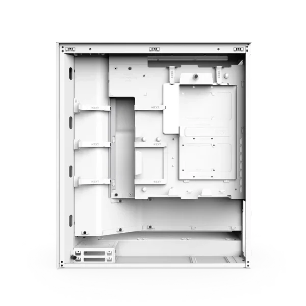 NZXT H7 Flow RGB 2024 White Mid-Tower Case ATX 420mm Radiator Support Tempered Glass - CM-H72FW-R1