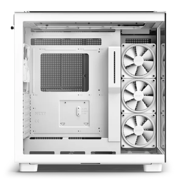 NZXT H9 Elite White Mid-Tower Case ATX 360mm Radiator Support Tempered Glass - CM-H91EW-01