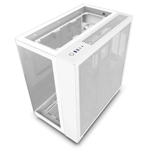 NZXT H9 Elite White Mid-Tower Case ATX 360mm Radiator Support Tempered Glass - CM-H91EW-01
