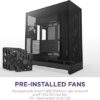 NZXT H9 Flow 2025 Black Mid-Tower Case ATX 420mm Radiator Support Tempered Glass - CM-H92FB-01