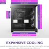 NZXT H9 Flow 2025 Black Mid-Tower Case ATX 420mm Radiator Support Tempered Glass - CM-H92FB-01