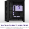 NZXT H9 Flow 2025 Black Mid-Tower Case ATX 420mm Radiator Support Tempered Glass - CM-H92FB-01