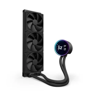 NZXT Kraken Elite 360 AIO Liquid Cooler with 2.72-Inch IPS LCD Display and F360 RGB Core Fan - RL-KN36E-B2