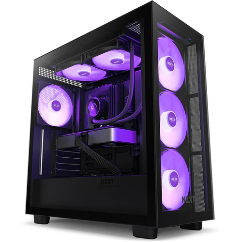 NZXT Kraken RGB 280mm Black AIO Liquid Cooler with 1.54-Inch TFT LCD Display and F140 RGB Core Fans - RL-KR280-B1
