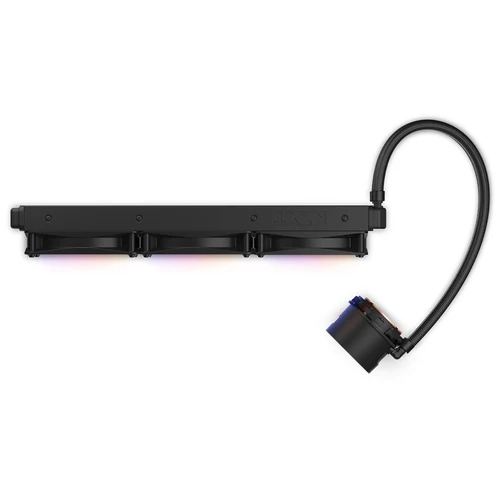 NZXT Kraken RGB 360mm Black AIO Liquid Cooler with 1.54-Inch TFT LCD Display and F120 RGB Core Fans - RL-KR360-B1