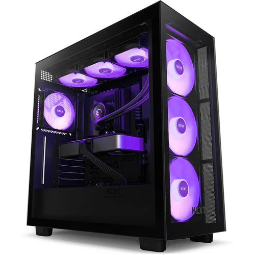 NZXT Kraken RGB 360mm Black AIO Liquid Cooler with 1.54-Inch TFT LCD Display and F120 RGB Core Fans - RL-KR360-B1