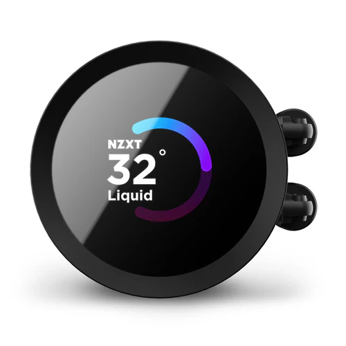 NZXT Kraken RGB 360mm Black AIO Liquid Cooler with 1.54-Inch TFT LCD Display and F120 RGB Core Fans - RL-KR360-B1