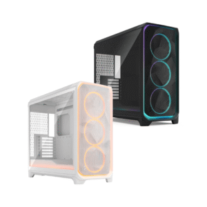Fractal Design Meshify 3 XL Full-Tower PC Case Industrial Steel | Tempered Glass | Ambience Pro RGB or non-RGB | Black | White | 420mm Radiator Support