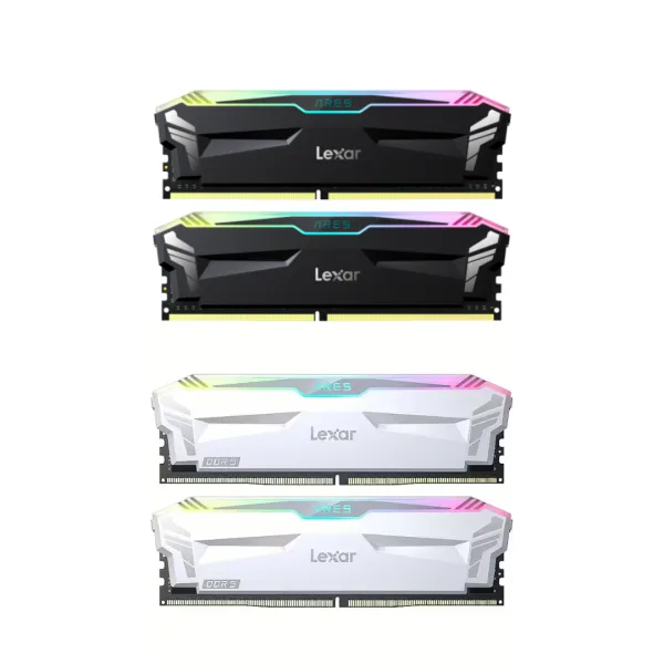 Lexar ARES 32GB (2x16GB) RGB DDR5 7200MT/s CL34 Black | White