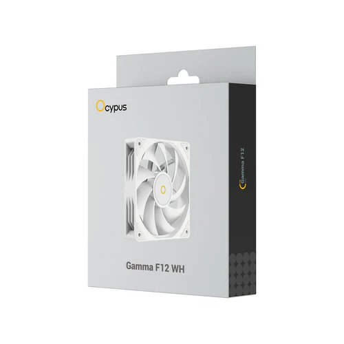 OCYPUS GAMMA F12 WH 120mm Hydraulic Bearing White Case Fan - Gamma-F12-WH1NN00X-GL