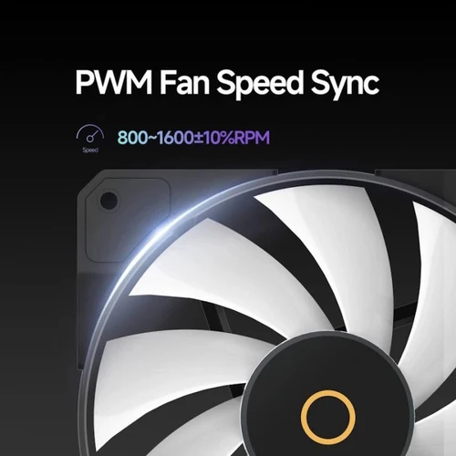 Ocypus Beta F12 ARGB Chassis Fan 120mm 50 CFM 1.65mm H2O Black - BETA-F12-BK1AM00X-GL