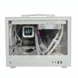 Prism | Mid-Range White Mini-ITX PC: AMD Ryzen 7 5700X, 32GB 3600MHz RAM, Fast NVMe SSD for Gaming and Creative Productivity