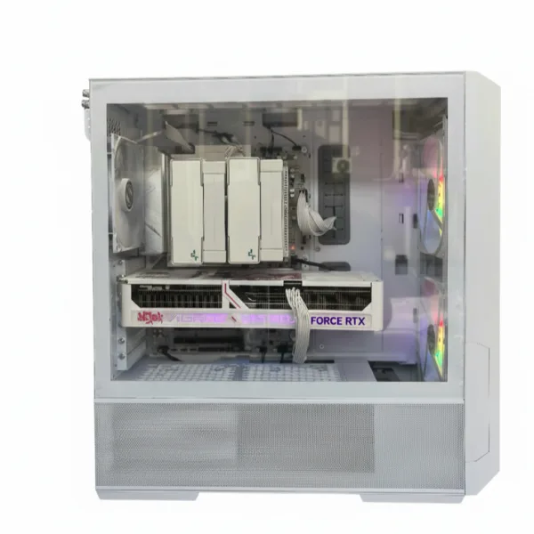 Solaris AMD Ryzen 5 9600X & RTX 5060 Ti 16GB Mini ITX Gaming and Streaming PC Sigma | High-End White AMD Ryzen 7 7800X3D RTX 5070 Ti Gaming, ATX & Content Creation PC with 1TB NVMe SSD - Includes 180Hz QHD Monitor