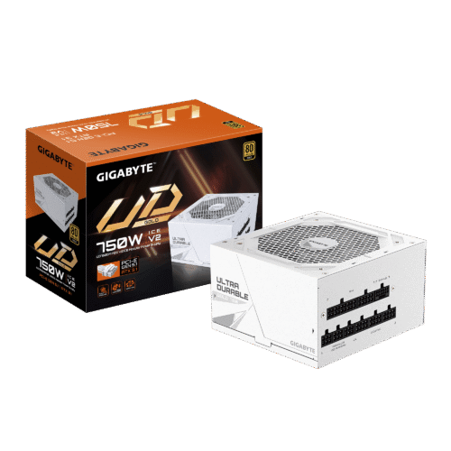 GIGABYTE UD Series 850W | 750W | Black | ICE (White) | 80 PLUS Gold ATX 3.1 PCIe Gen 5.1 Modular Power Supply - GP-UD850GM-PG5-ICE, GP-UD850GM-PG5-V2, GP-UD750GM-PG5-ICE, GP-UD750GM-PG5-V2 - 750W, Ice
