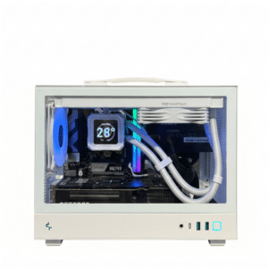 Vertex |White Compact Mid-Range 1440p Gaming and Streaming PC - Ryzen 5 9600X, RTX 5060 Ti