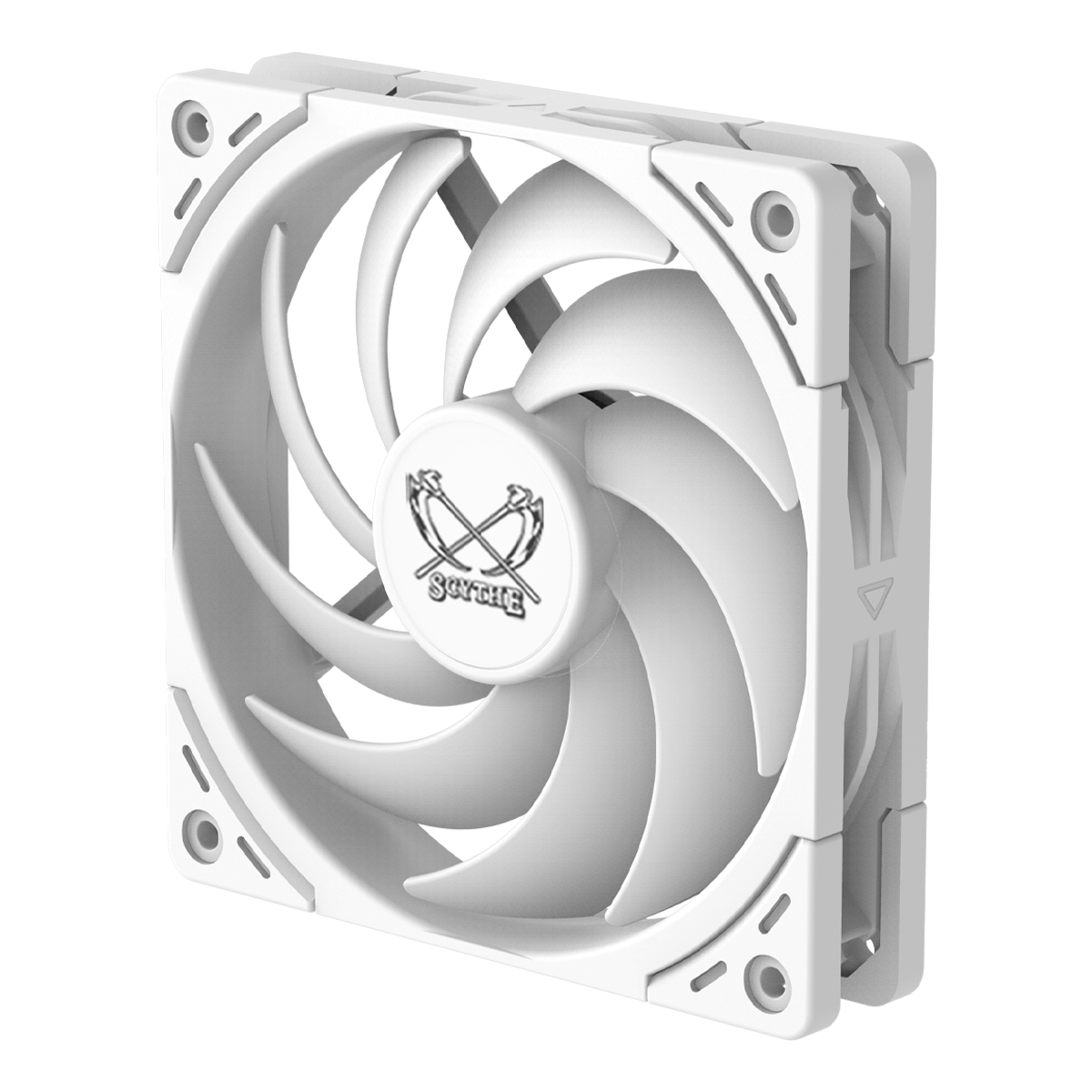 Scythe Wonder Snail PWM Chassis Fan 120mm 77.23 CFM 2400 RPM White – WS1225FD24W-P...