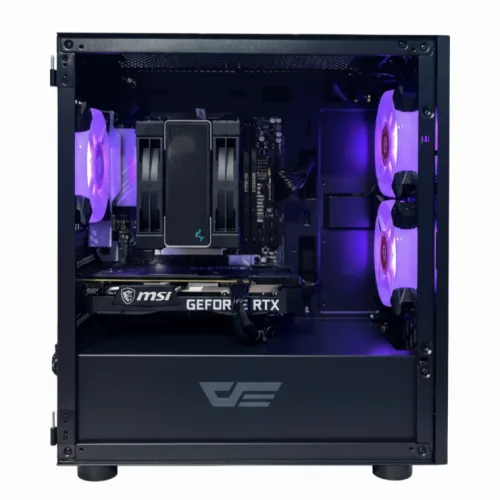 Zephyr | Mid-Range Micro-ATX PC: AMD Ryzen 7 8700F, GeForce RTX 3060 12GB for Gaming, Streaming, and Content Creation