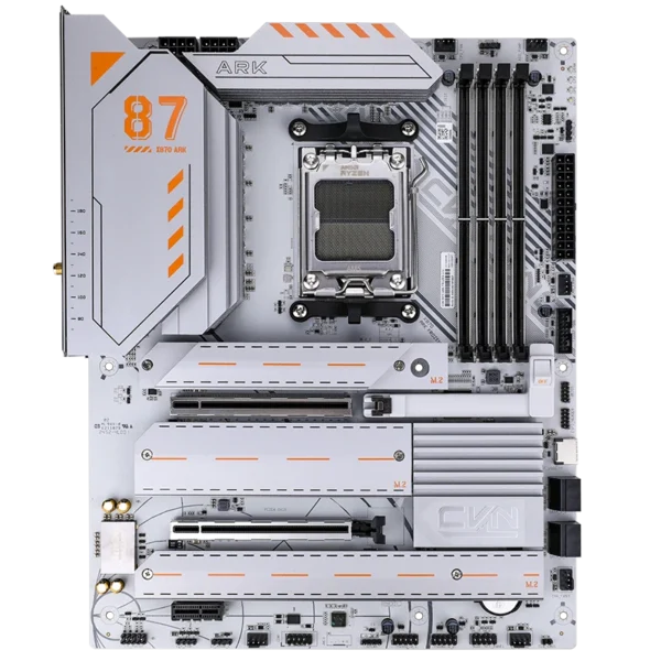 COLORFUL CVN X870 ARK FROZEN V14 DDR5 AM5 ATX Motherboard - AMD X870 Chipset - COLORFUL CVN X870 ARK FROZEN V14