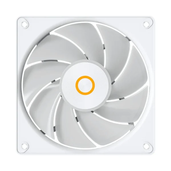 Ocypus Gamma F12 Elite ARGB 3-in-1 120mm PWM Chassis Fan White with Transparent Frame - GAMMA-F12-WH3AM00E-GL