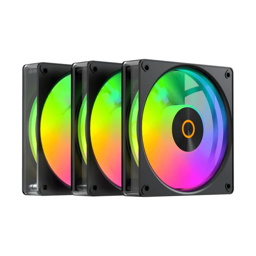 Ocypus GAMMA F12 ELITE ARGB Chassis Fan 120mm 56 CFM 1.8mm H2O Black 3 in 1 - GAMMA-F12-BK3AM00E-GL