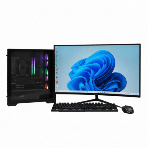 Cipher | AMD Ryzen 7 5700X / RX 9060 XT Mid-to-High-Range Gaming and Content Creation PC with 180Hz Monitor