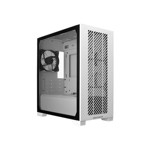 Cooler Master Elite 301 White Lite Mini Tower Case with USB-C and Tempered Glass - E301L-WGNN-S00