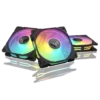 ASUS TUF Gaming TR120 ARGB Reverse Black 120mm Hydraulic Bearing Fan 76.3 CFM 2.75 mmH2O PWM 3-Pack - TUF GAMING TR120 FAN ARGB REVERSE BLACK 3IN1