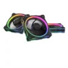 ASUS Prime MR120 ARGB 120mm PWM Fan Triple Pack Sleeve Bearing 28mm Thick Black - PRIME MR120 FAN ARGB BLACK 3IN1