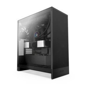 NZXT H7 Flow 2024 Black Mid-Tower Case ATX 420mm Radiator Support Tempered Glass - CM-H72FB-01